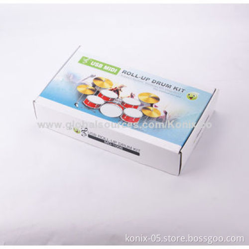 Making musical instruments for children, USB roll-up drum kit